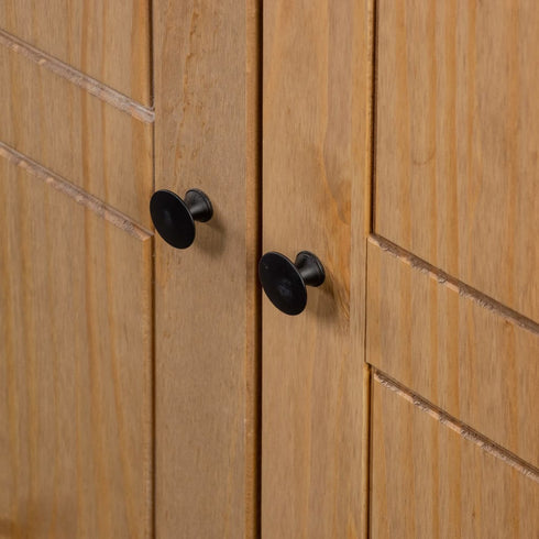 Maison Madeleine -  3Door Wardrobe 118x50x171.5 cm Pine Panama Range